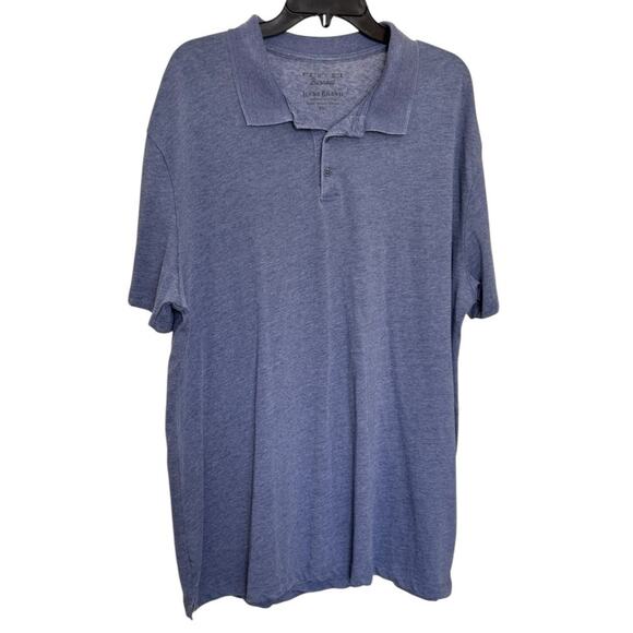NEW LUCKY BRAND Men's Blue Venice Burnout Polo Shirt Size 2XL - Picture 4 of 7
